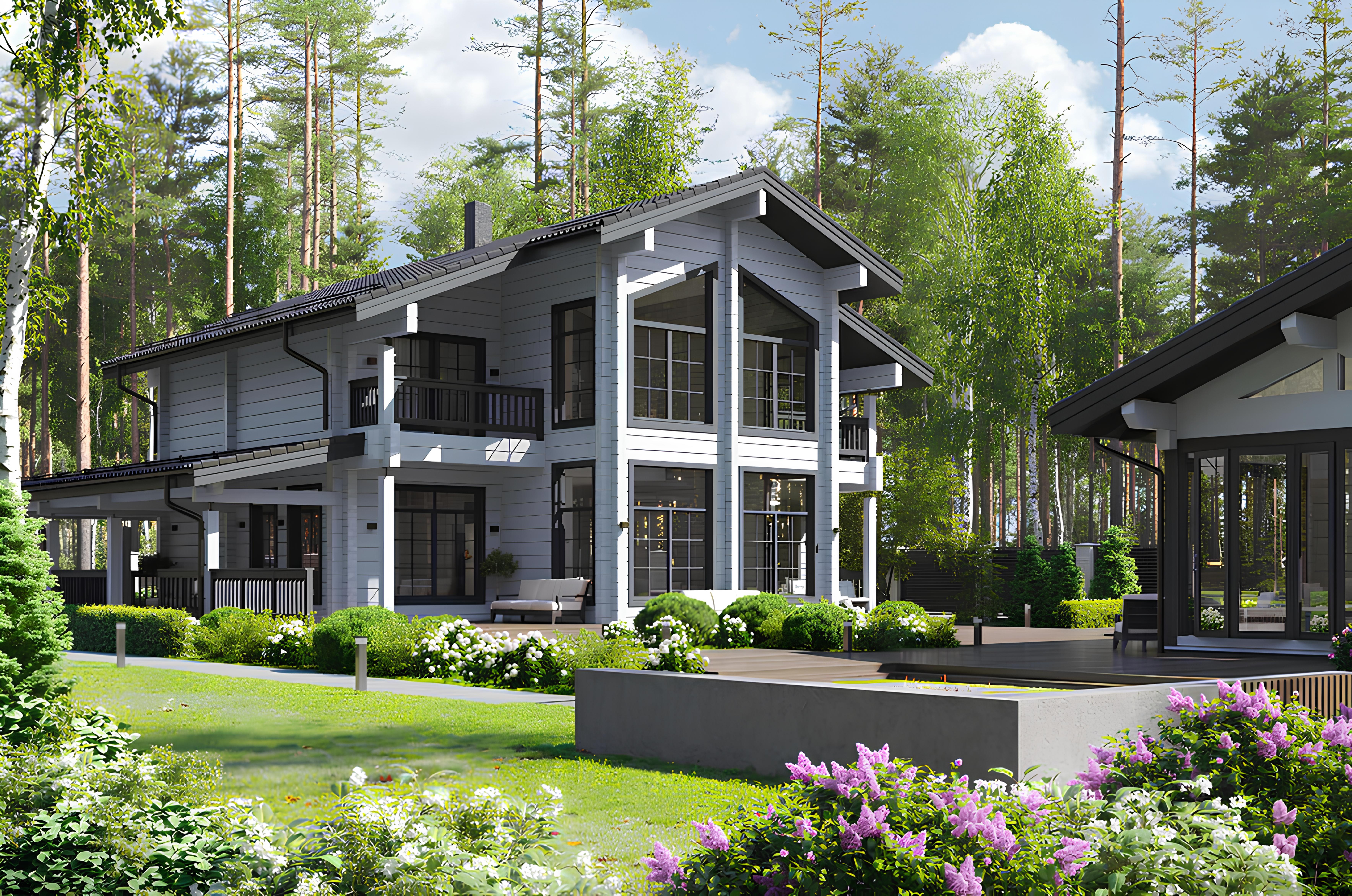 Дом из клееного бруса VZ-391